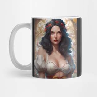 Beautiful Fairy Tale Princess in White Mug